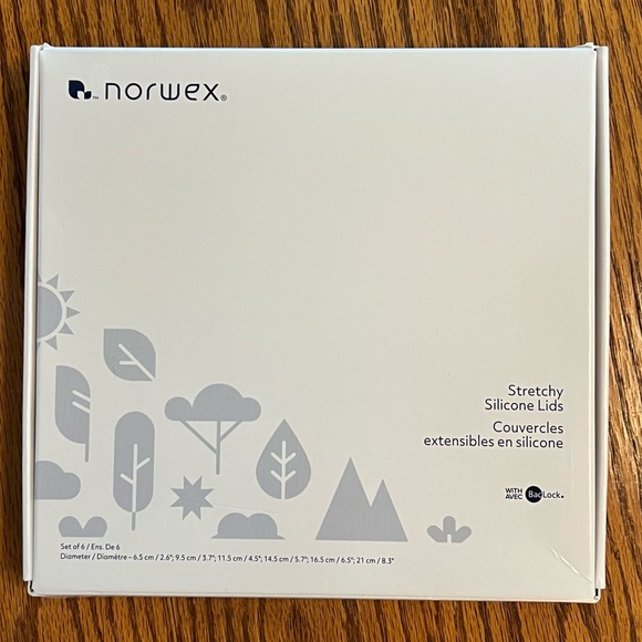 BRAND NEW Norwex Airtight Silicone Lid Set in Teal - Picture 3 of 3